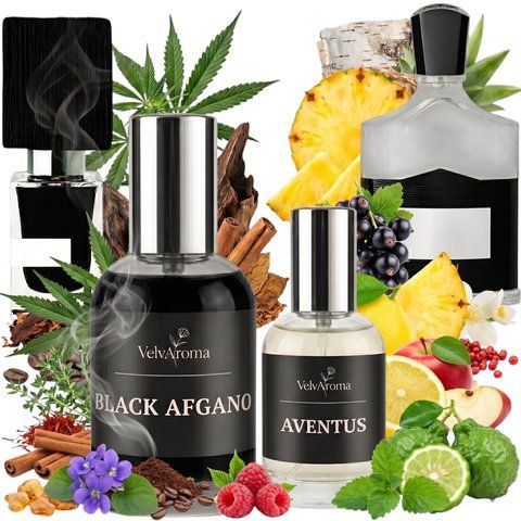Набір чоловічий "Black Afgano + Aventus" N-13 фото